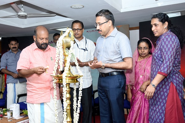 Minister V.S.Sunil Kumar inaguratiing Neetham report presentation