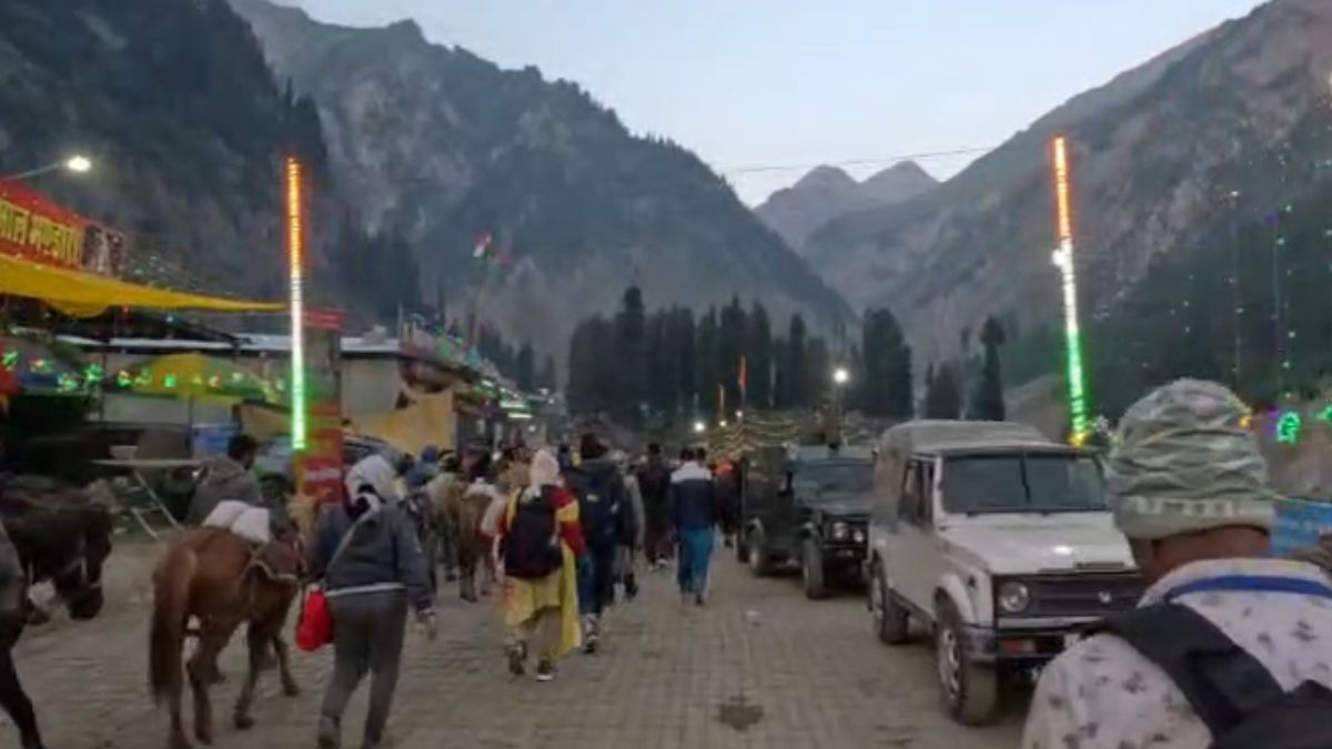More Than 26,000 Pilgrims Visit Amarnath Shrine Amid Tightened Security Measures In Kashmir